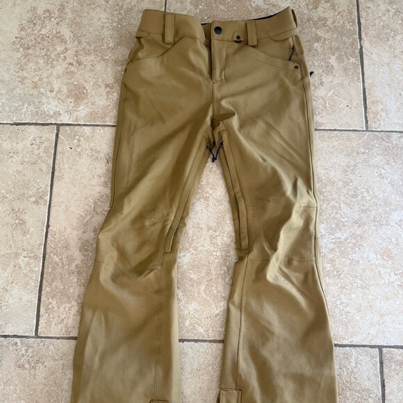 Volcom Women's Khaki Ski/Snowboard Pants (Size S) - Picture 1 of 3